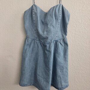 Womens Size L Hollister Denim Skort Dress